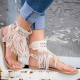 Summmer Shoes Flat Sandals Women Sexy Tassel 2021 Lady Rome Sandals Shoes Ankle Flat Flip Flops Shoes Summer For Women