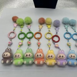 New keychain kawaii accessories car pendant three-dimensional creative Diy resin heart bag accessories desktop ornaments 2025